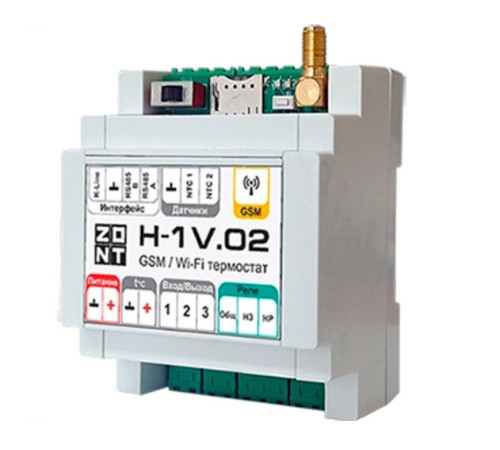 Контроллер отопительный ZONT H-1V.02 GSM Wi-Fi H-1V.02