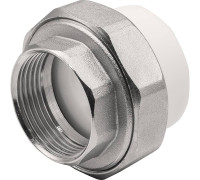 Муфта комбинированная разъемная THERMOLIGHT PP-R ВР 40х1 1/4 белая НС-1620525