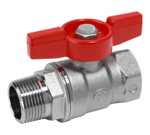 Кран шаровой Giacomini R254 стандартный проход ВР-НР Ду 32 бабочка R254X006