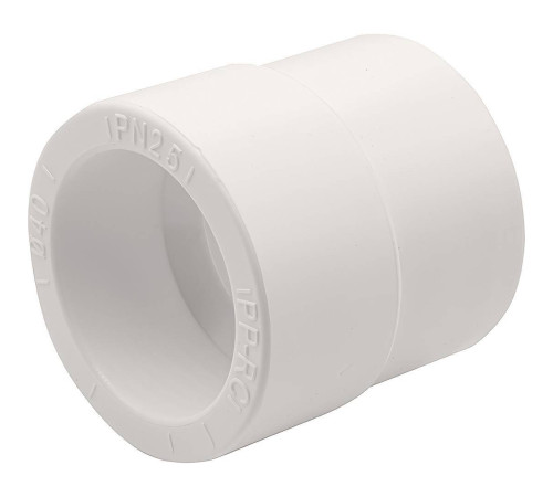 Муфта переходная PP-R THERMOLIGHT НР-ВР 50/40 мм белая НС-1620564