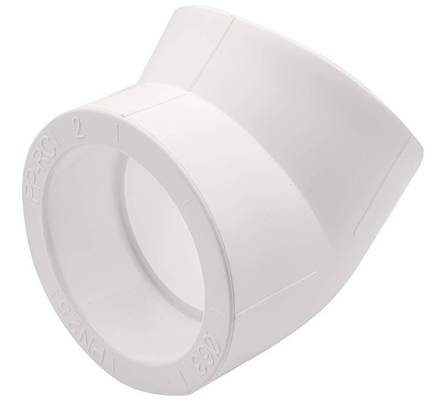 Угольник 45° PP-R THERMOLIGHT 63 мм белый НС-1620657