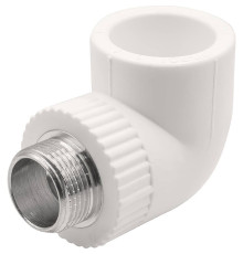 Угольник комбинированный PP-R THERMOLIGHT 32x3/4 НР белый 1620680