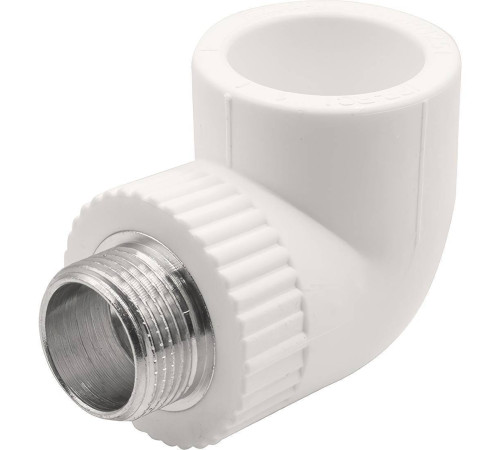 Угольник комбинированный PP-R THERMOLIGHT 32x3/4 НР белый 1620680