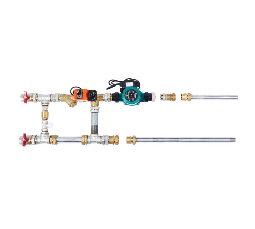 Смесительный узел SHUFT MST 25-60-4.0-C24-F с гибкими подводками MST 25-60-4.0-C24-F