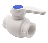 Кран шаровой THERMOLIGHT PP-R 25 мм с ручкой белый UPF 005 25 00 00 W