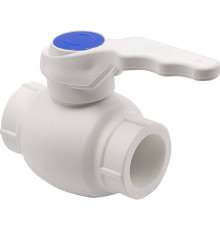 Кран шаровой THERMOLIGHT PP-R 25 мм с ручкой белый UPF 005 25 00 00 W