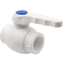 Кран шаровой THERMOLIGHT PP-R 32 мм с ручкой белый UPF 005 32 00 00 W