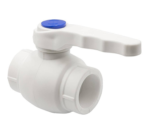 Кран шаровой THERMOLIGHT PP-R 32 мм с ручкой белый UPF 005 32 00 00 W