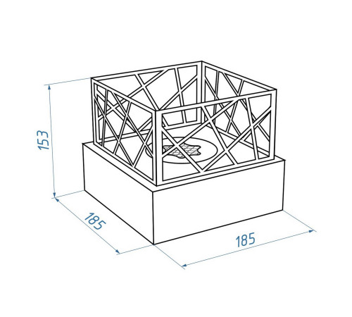 Биокамин настольный Firelight BFP-T185BFW Bonfire White BFP-T185BFW