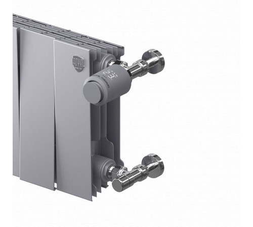 Набор термостатический угловой Royal Thermo Design Pro 15 мм M30x1,5 Хром НС-1458116