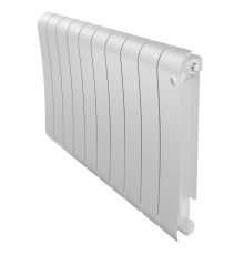 Радиатор биметаллический Royal Thermo Infinity 500 Bianco Traffico 10 секций боковое подключение НС-1629656