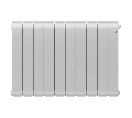 Радиатор биметаллический Royal Thermo Infinity 500 Bianco Traffico 10 секций боковое подключение НС-1629656