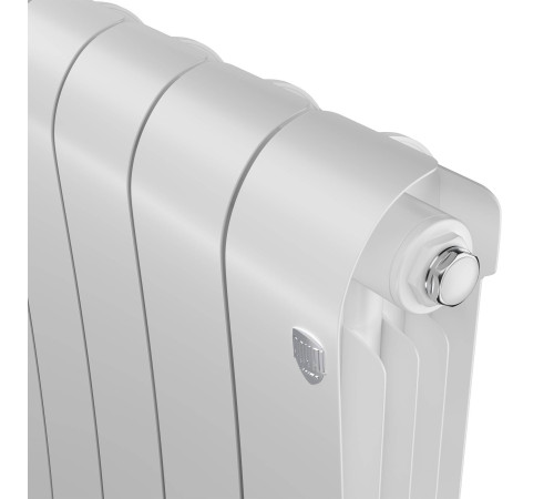 Радиатор биметаллический Royal Thermo Infinity 500 Bianco Traffico 10 секций боковое подключение НС-1629656