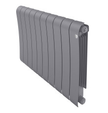 Радиатор биметаллический Royal Thermo Infinity 500 Silver Satin 10 секций боковое подключение НС-1629785
