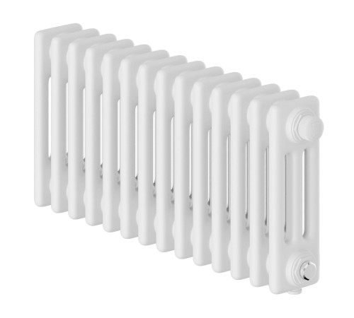 Трубчатый радиатор Royal Thermo Insignia VC3030 14 секций нижнее подключение RAL 9016 НС-1631224