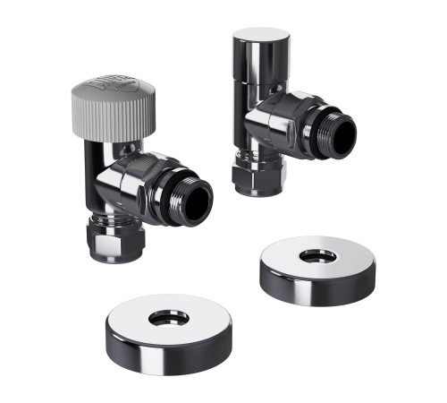 Набор термостатический угловой Royal Thermo Design Pro 15 мм M30x1.5 хром НС-1646649