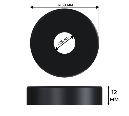 Набор термостатический угловой Royal Thermo Design Pro 15 мм M30x1.5 черный НС-1646650