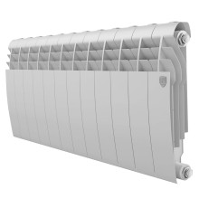 Радиатор биметаллический Royal Thermo BILINER 350 Bianco Traffico 12 секций боковое подключение RAL 9016 НС-1682238