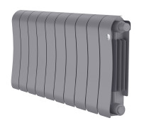 Радиатор биметаллический Royal Thermo Infinity 300 Silver Satin VR80 10 секций нижнее подключение НС-1696347