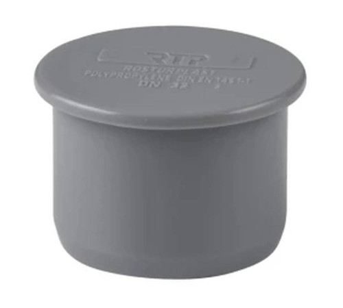 Заглушка канализационная RTP 32 мм серая 36296