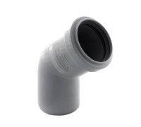 Отвод канализационный РТП 32 мм 45° серый 3245