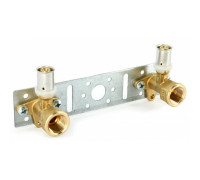 Водорозетка пресс Uni-Fitt 20x1/2 двойная на планке 295G2012