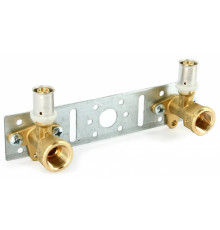 Водорозетка пресс Uni-Fitt 20x1/2 двойная на планке 295G2012