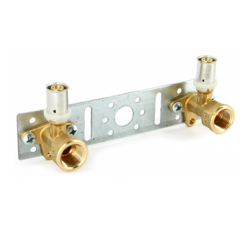 Водорозетка пресс Uni-Fitt 20x1/2 двойная на планке 295G2012