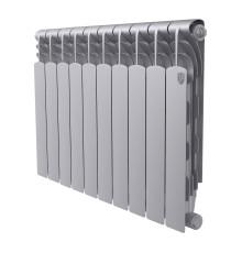Радиатор биметаллический Royal Thermo Revolution B 500 10 секций боковое подключение Silver Satin 1682422