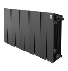 Радиатор биметаллический Royal Thermo PianoForte 300 Noir Sable 16 секций нижнее подключение НС-1506353 RAL 2100