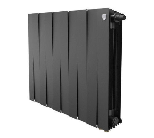Радиатор биметаллический Royal Thermo PianoForte 500 Noir Sable 6 секций нижнее подключение НС-1506368
