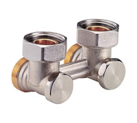 Узел нижнего подключения Giacomini R388X012 угловой H-образный 1/2x3/4 EK R388X012