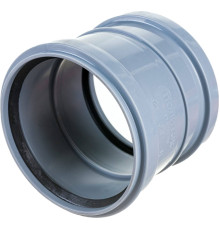 Муфта двухраструбная Политэк 110 мм для внутренней канализации 301120