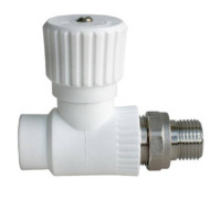 Вентиль радиаторный Lammin PPR прямой 20x1/2 белый LM-RV-S-20-12