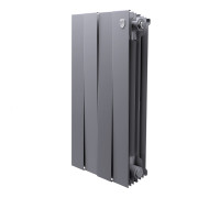 Радиатор биметаллический Royal Thermo PianoForte 500 Серебристый 4 секции боковое подключение 1682375