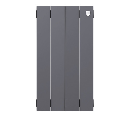 Радиатор биметаллический Royal Thermo PianoForte 500 Серебристый 4 секции боковое подключение 1682375