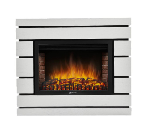 Каминокомплект Electrolux EFP/P-3020LS N с порталом Moderno 30 шпон белый дуб 1721676