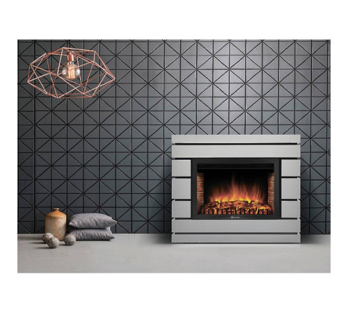 Каминокомплект Electrolux EFP/P-3020LS N с порталом Moderno 30 шпон белый дуб 1721676