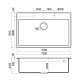 Кухонная мойка Omoikiri Tedori 79-DC Tetogranit 79x51 см темный шоколад 4993952