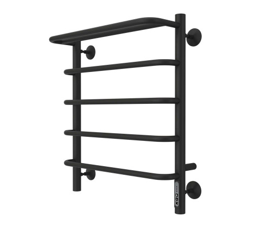 Полотенцесушитель электрический Larusso Стандарт с полкой КС П5 500x600 мм черный RAL 9005 8529