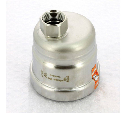 Заглушка Viega Sanpress Inox XL 76.1x3/4 нержавеющая сталь с отверстием ВР 557874