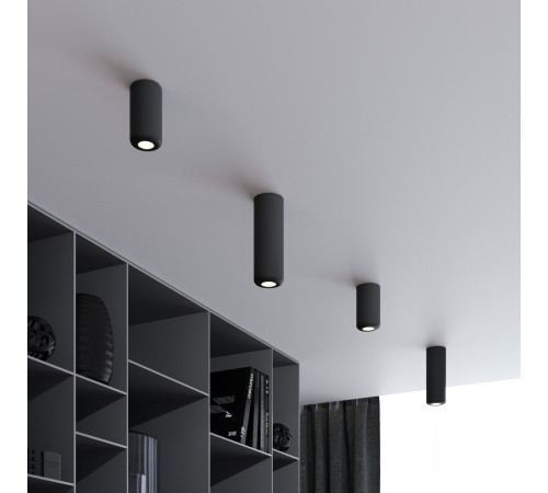 Светильник потолочный светодиодный 10W 4000K чёрный 25044/LED