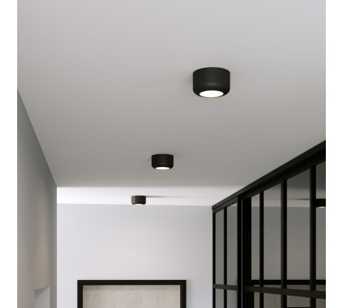 Светильник потолочный светодиодный 15W 4000K чёрный 25046/LED