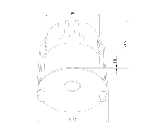 Светильник встраиваемый светодиодный Binnie 12W 3000K белый 15275/LED