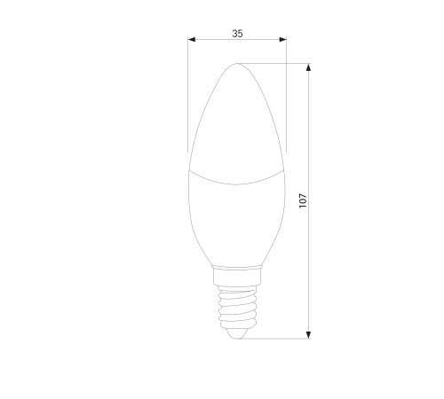 Светодиодная лампа quotСвечаquot Dimmable C35 7W 4200K E14 BLE1448
