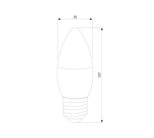 Светодиодная лампа quotСвечаquot Dimmable C35 7W 4200K E27 BLE2775