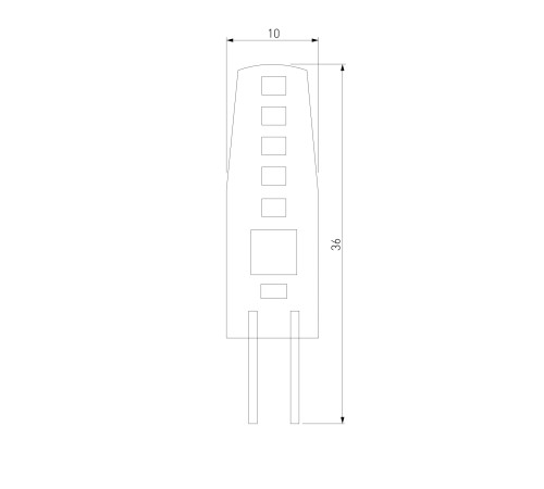 Светодиодная лампа JCD 3W 220V 6500К G4 BLG413
