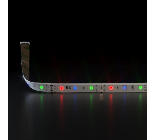 Светодиодная лента 12 В 4,8 Вт/м 60 Led/м 2835 IP65, RGB, 5 м Лента светодиодная 12V 4,8W 60Led 2835 IP65 RGB, 5м