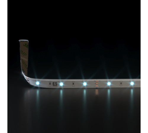 Светодиодная лента 12 В 7,2 Вт/м 30 Led/м 5050 IP65, холодный белый 6500К, 5 м Лента светодиодная 12V 7,2W 30Led 5050 IP65 холодный белый, 5м