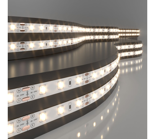 Светодиодная лента 24 В 4,8 Вт/м 60 Led/м 2835 IP20, теплый белый 3300K, 5 м Лента светодиодная 24V 4,8W 60Led 2835 IP20 теплый белый, 5м